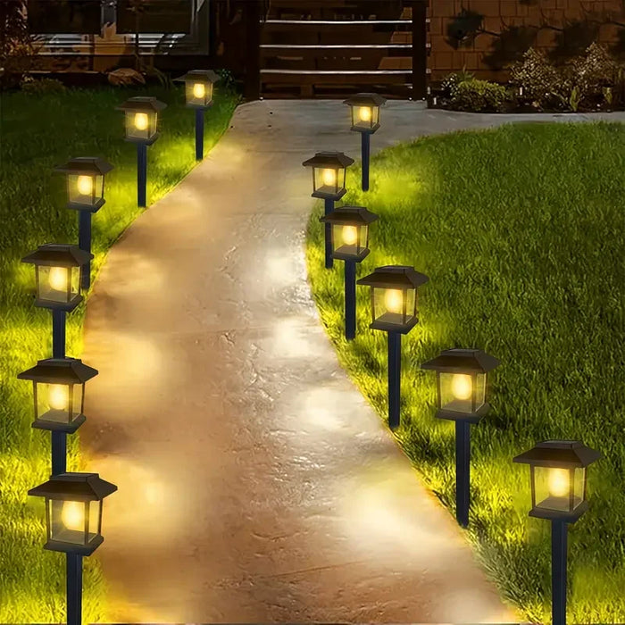 Solar Lights Outdoor Waterproof Auto on/Off Solar Pathway Lights for Garden Landscape Path Yard Patio Driveway Walkway Decor