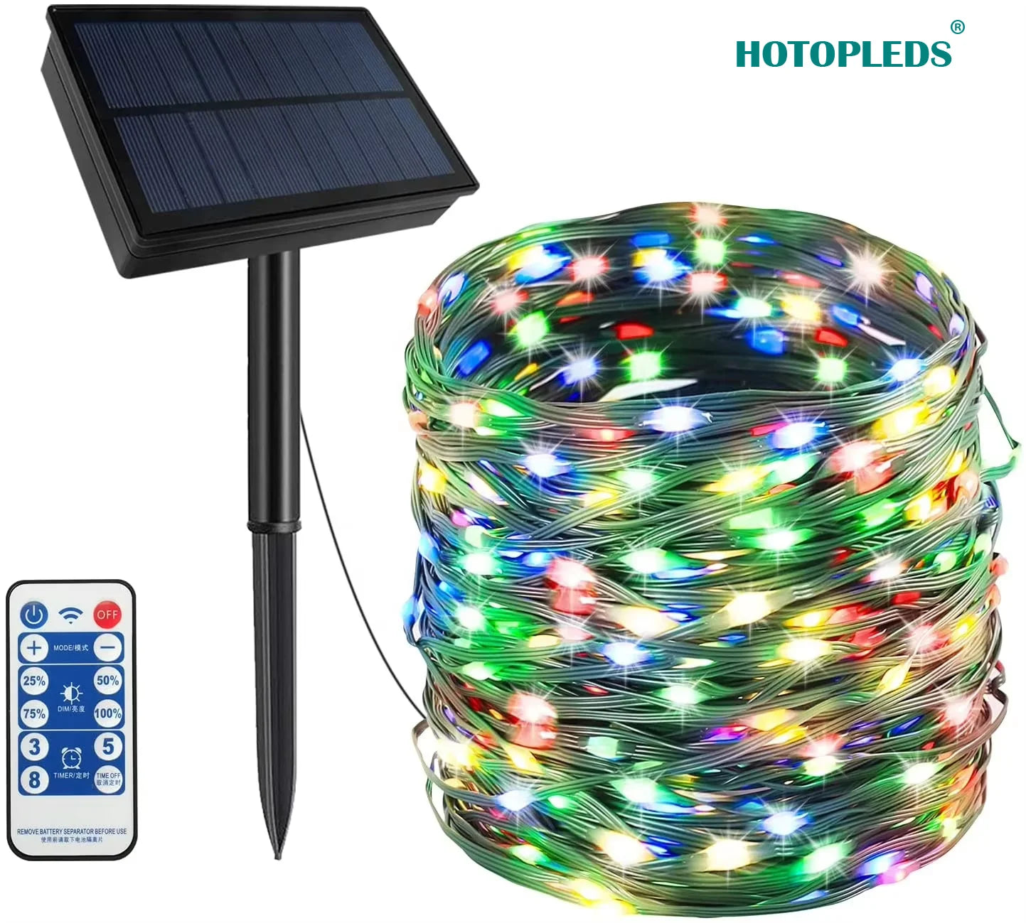 Outdoor Solar String Lights 300 LEDs Solar Powered Fair Christmas Lights Waterproof Copper Wire Lights for Patio Yard Tree