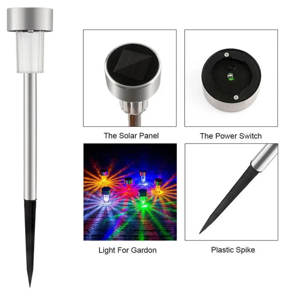 Solar Light Garden Decoration Tools Outdoor Solar Powered Lamp Waterproof Landscape Lighting for Pathway Patio Yard Lawn