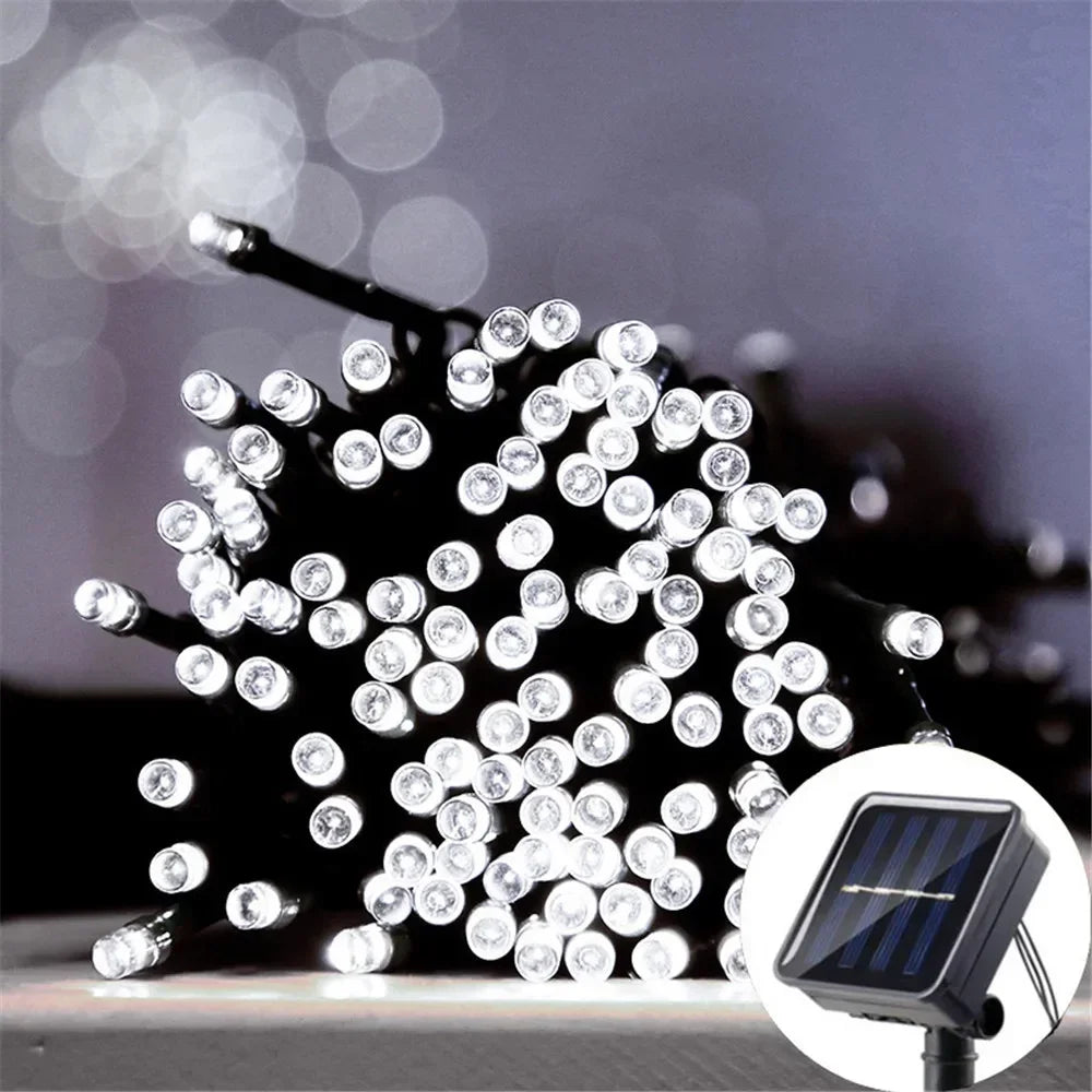 Solar String Light Fairy Outdoor Garden Waterproof Lamp Christmas Garland Xmas Holiday Party Home Halloween Decoration