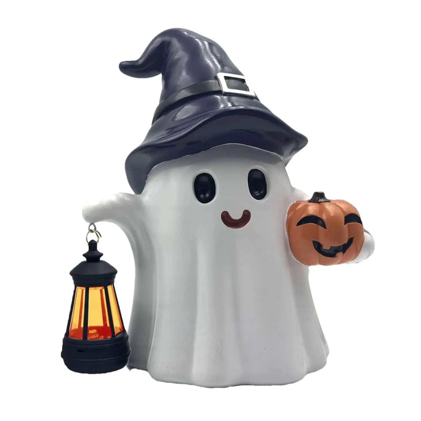 Halloween Ghost Lantern Ornament Solar Powered Design Light Nightlight Garden Sculpture Lights Cute Yard Holiday Decorations