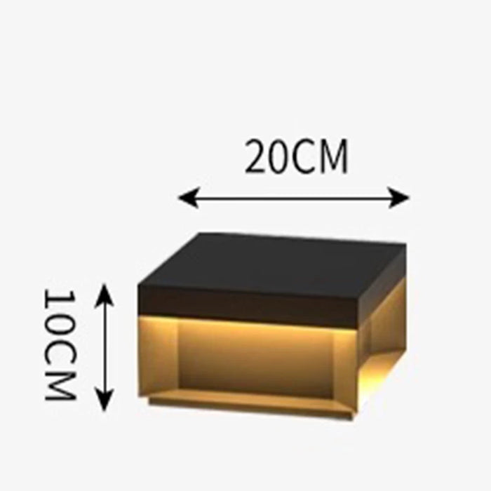 Modern Simple Solar Pillar Light High Quality Outdoor Fence Gate Pillar Yard Wall Light Waterproof Garden Yard Lights
