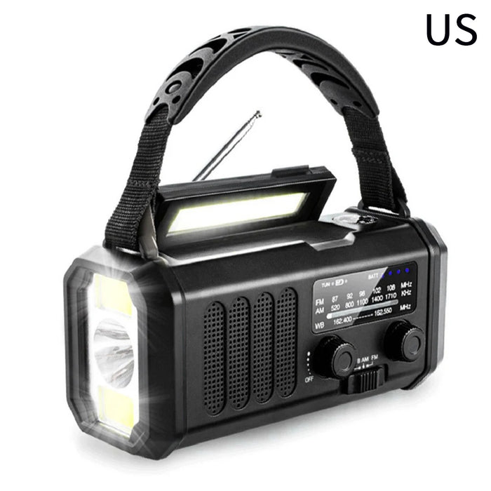 Emergency Hand Crank Radio 20000mAh Solar Powered Radio with Flashlight Reading Lamp SOS Alarm for Outdoor Camping and Emergency
