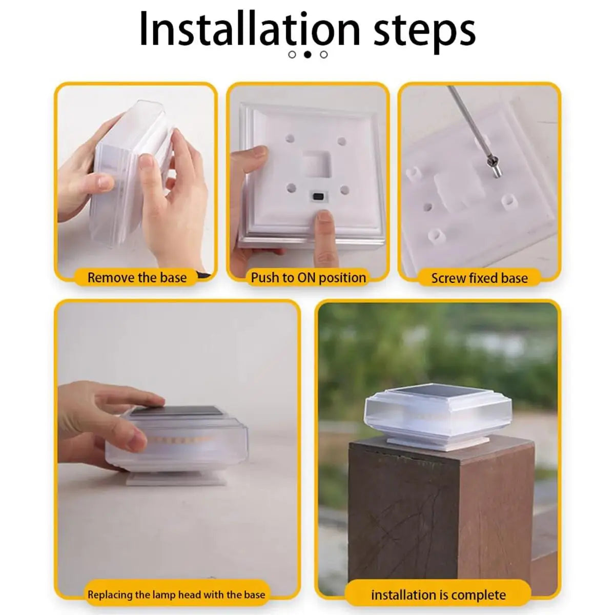 Led Solar Post Light Warm Pillar Lamp Rechargeable Outdoor With Lamps Landscape Garten Floor Panel Drop Lampe Powered Decoration