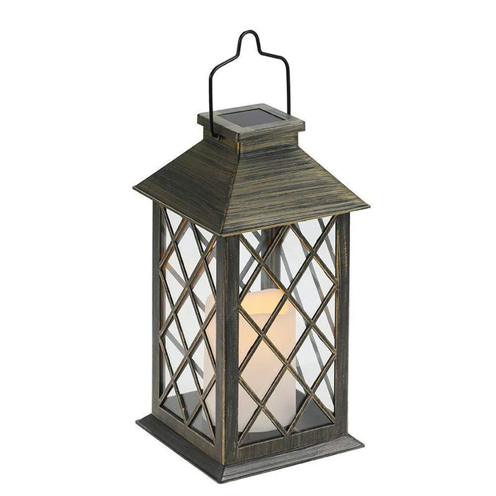 Solar LED Hanging Light Outdoor Garden Lantern Shape Ornament Backyard Porch Terrace Lawn Decoration Art Sculpture
