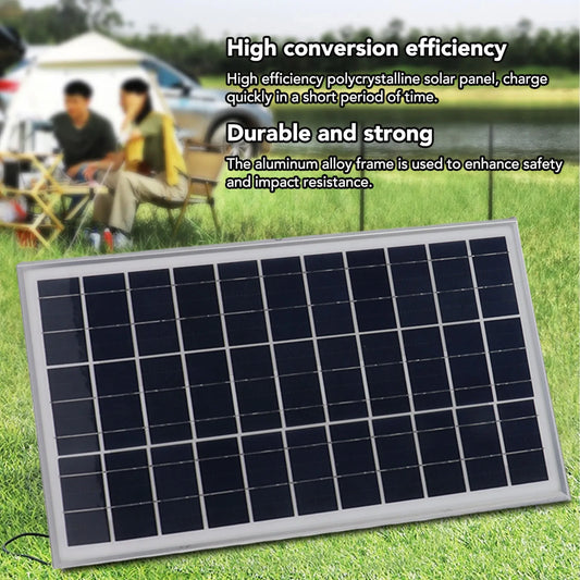 25W Portable Solar Panel Charging Board High Conversion Efficiency Waterproof  Durable Solar Panel For Cars Ships Aircraft