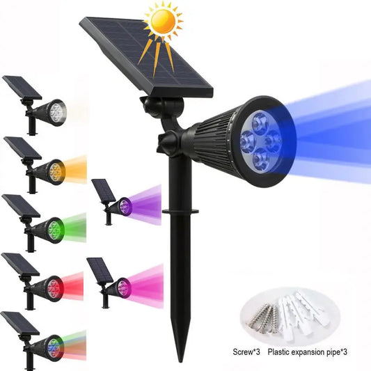 1/2 Packs Solar Lights Solar Spotlight Waterproof Solar Wall Light Solar Garden Light Solar Lamp Outdoor Spotlight