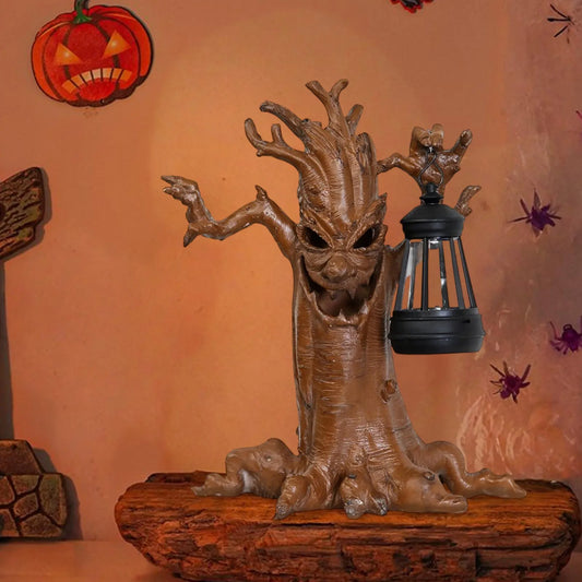 Halloween Tree Ornament Solar Handheld Light Festival Horror Atmosphere Scene Decoration Tree Ornament