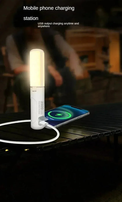 Solar LED Camping Light 5000mAh Portable USB Rechargeable Tent Lamp 5 Mode Torch Emergency Outdoor Waterproof  Hanging Lantern