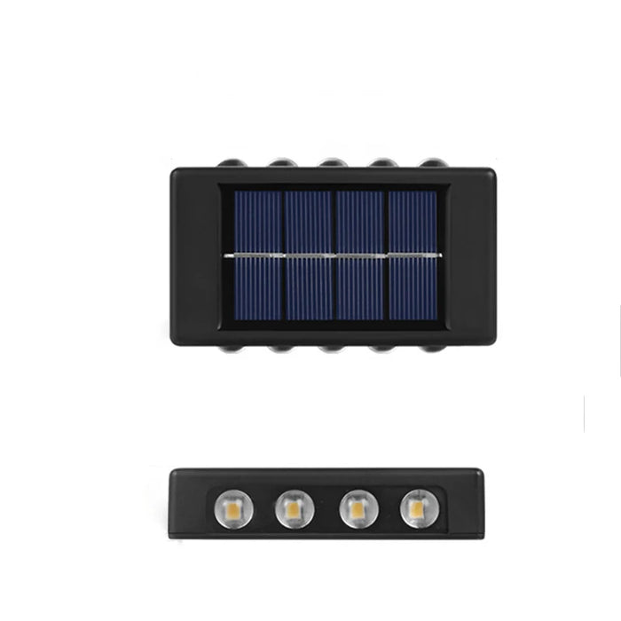 Solar Outdoor Wall Light 10 LED Waterproof Garden Light Courtyard Balustrade Decorative Atmosphere Lamp Down Luminous Solar Lamp