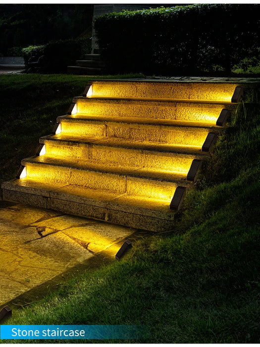 Solar Step Lights, Outdoor Stair Lights, Step Lights, Courtyard Decorative Atmosphere Lights, Suitable for Courtyard, Garden, Park, Deck, Stair Step Decoration