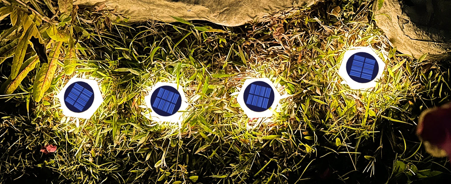 Solar Lights Outdoor Solar Garden Step Lighting Waterproof For Stairs Patio Pathway Yard Fence Wall Lamp Christmas Decoration