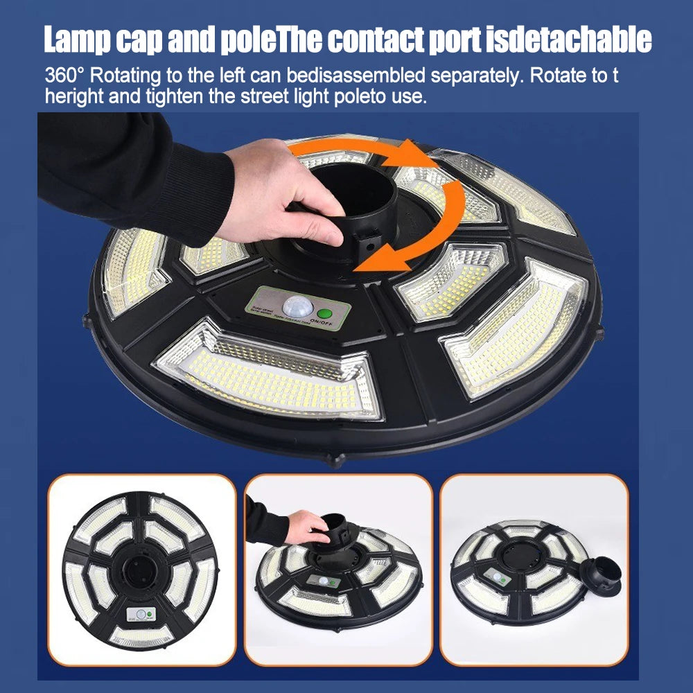 Solar outdoor street lamp UFO solar street lamp garden lamp with sensorintelligent light sensesuitable for all kinds of scenes