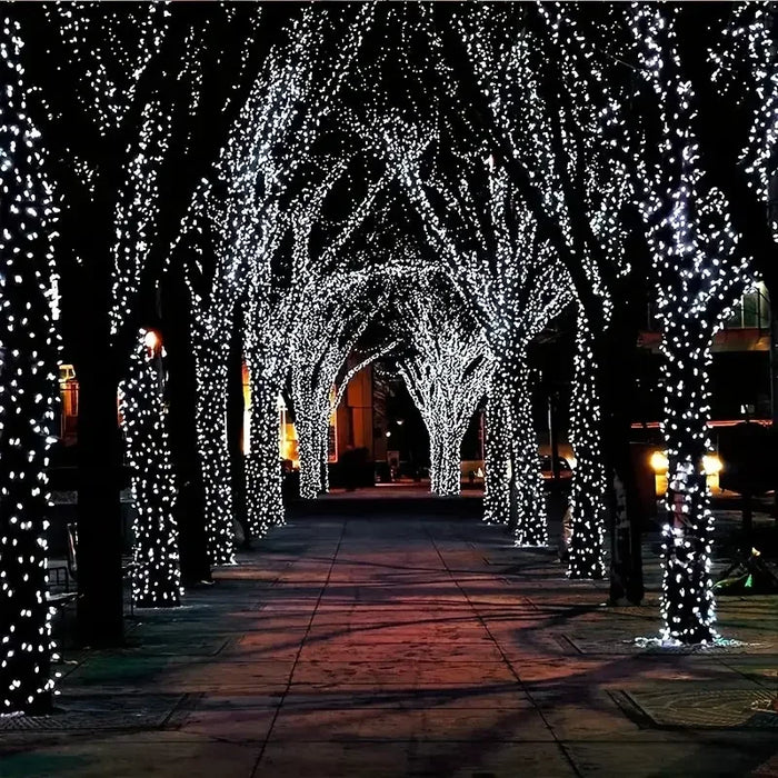 LED Solar Light String 8 Functions Outdoor Waterproof Lawn Starry Sky Christmas Garden Courtyard Decoration Atmosphere Lights