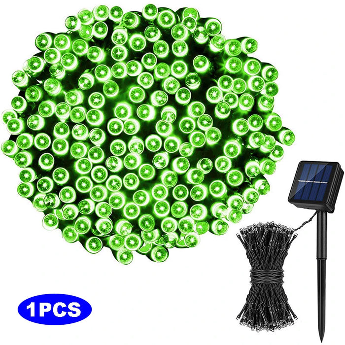 LED Solar Light String 8 Functions Outdoor Waterproof Lawn Starry Sky Christmas Garden Courtyard Decoration Atmosphere Lights