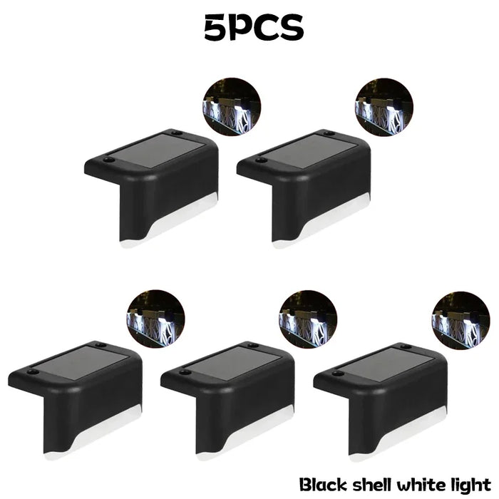 1~10pcs Solar Deck Lights Outdoor Step Lights Waterproof Led Solar Lights for Railing Stairs Step Fence Yard Patio and Pathway