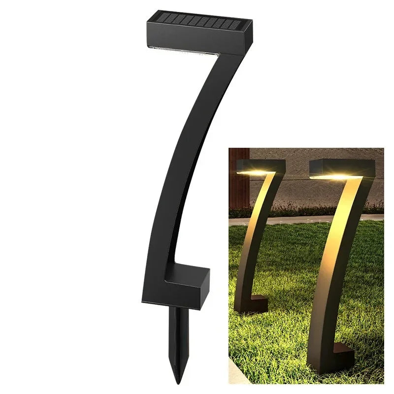 1-12 Pcs LED Solar Powered Spotlight IP65 Waterproof Lawn Lamps Warm Light Projection Path Lamp for Yard Patio Garden Decor