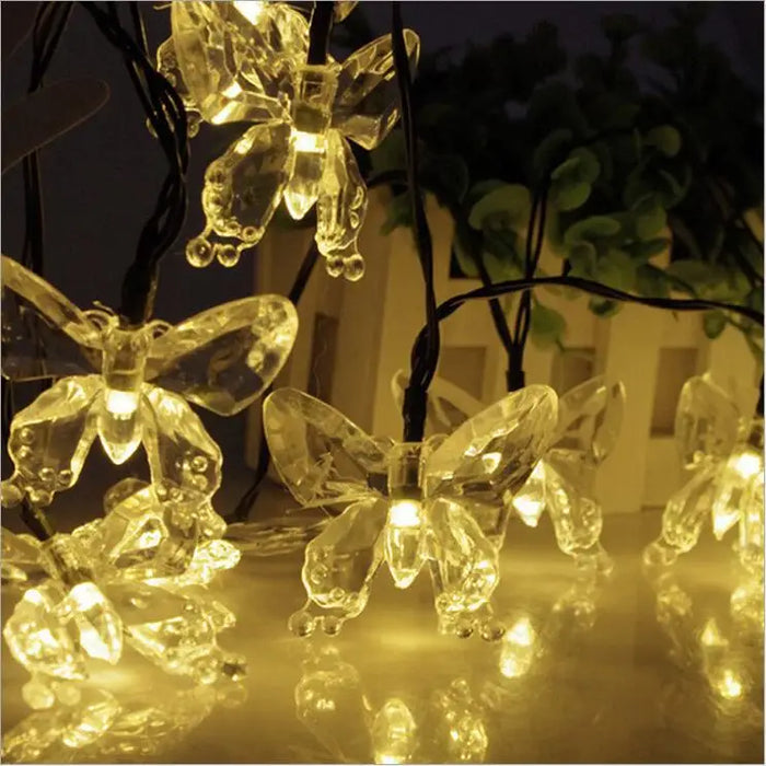 Led Solar Light Solar Garden Light Xmas Outdoor Decoration Lights Garden Butterfly/bee Decorative Light Outdoor Garland Lights