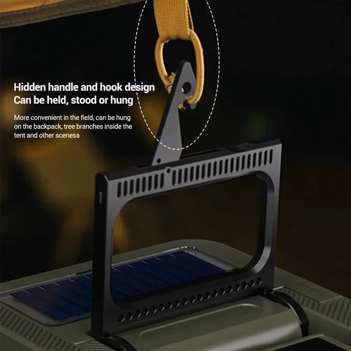 Solar LED Camping Light 5000mAh Portable USB Rechargeable Tent Lamp 5 Mode Torch Emergency Outdoor Waterproof  Hanging Lantern