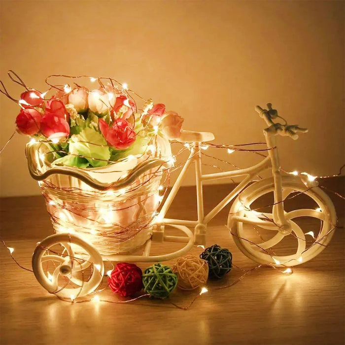 Christmas Decoration 300LED Solar String Lights Outdoor Waterproof Copper Wire Fairy Lights 8 Modes Suitable for Wedding Party