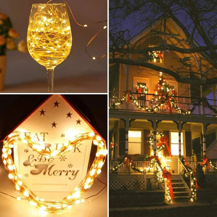 Solar String Light Outdoor Garden Fairy String Light Led Twinkle Waterproof Lamp for Christmas Patio Tree Party 5M/12M/22M/42M