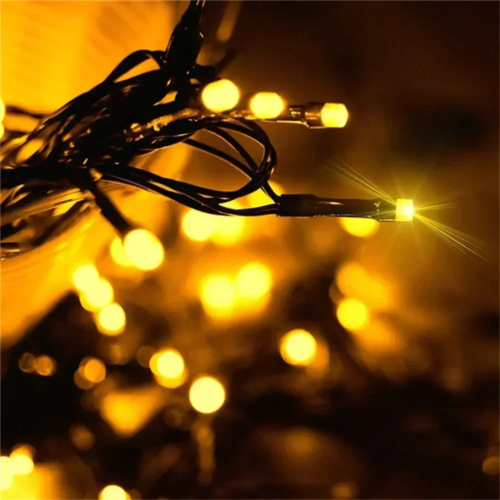Solar String Light Fairy Outdoor Garden Waterproof Lamp Christmas Garland Xmas Holiday Party Home Halloween Decoration