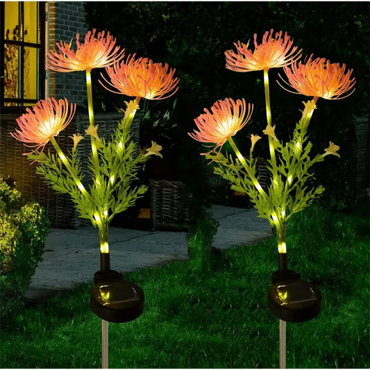 Solar Flower Lights Outdoor Waterproof Solar Garden Lighting For Garden Pathway Courtyard Decoartion