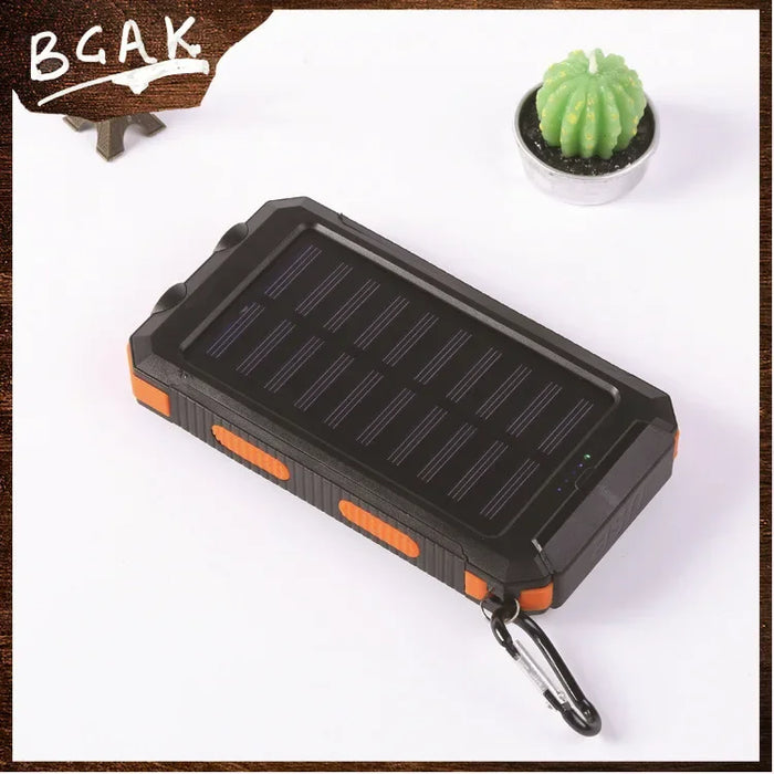 Hot New Style 200000mAh  Large Capacity Solar Power Bank New Portable With Lanyard Compass External Battery Outdoor Camping Char
