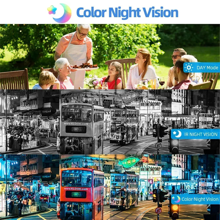 Solar Wireless PTZ Security Camera Auto Traking Outdoor 4K HD Wifi Battery CCTV Video Surveillance Camera Color Night Vision 8MP