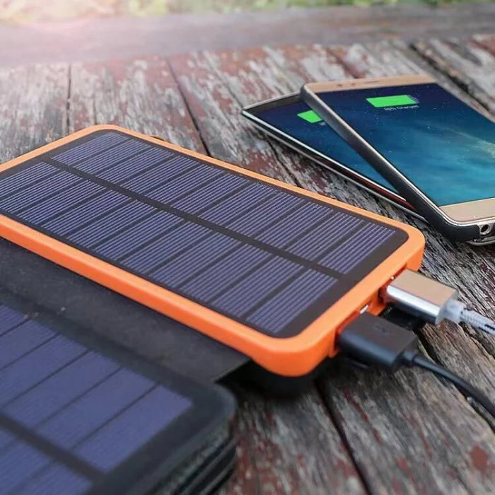 Cross-border Foldable Solar Power Bank Large Capacity Waterproof Outdoor Lighting Mobile Power Supply20000Ma