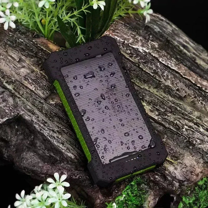 New 20000mah Solar Power Bank Portable Power Bank Power Supply, Outdoor Camping LED Lighting Compass Mobile Phone Charging