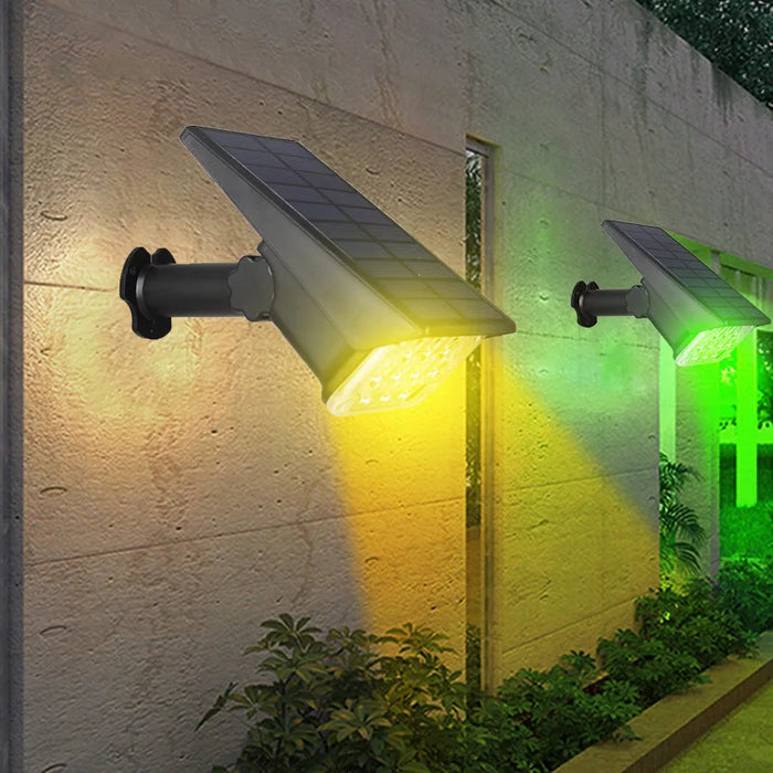 Solar Powered Motion Sensor Spotlight Outdoor Pathway Decoration Landscape Waterproof Lawn Lamp Solar Spot Lights