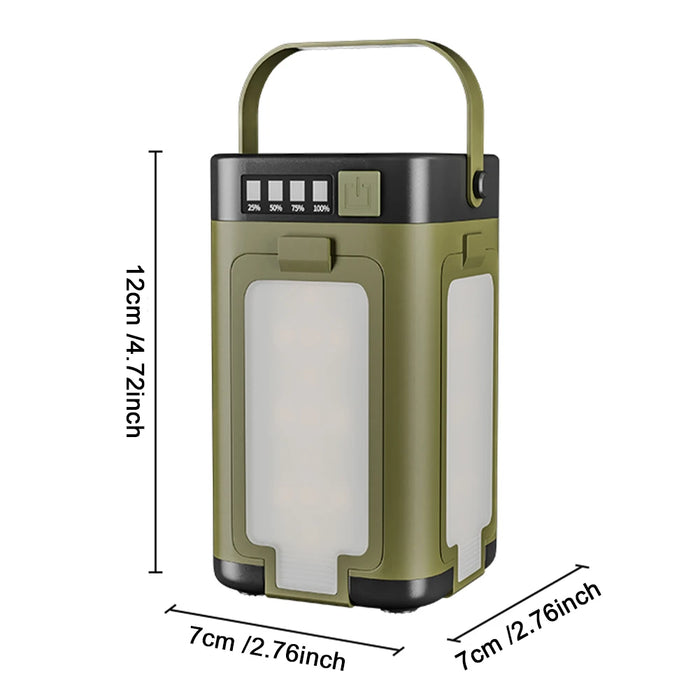 Solar Foldable Camping Light Rechargeable Lantern Power Bank Solar Camping Lantern Portable Flashlight LED Tent Light