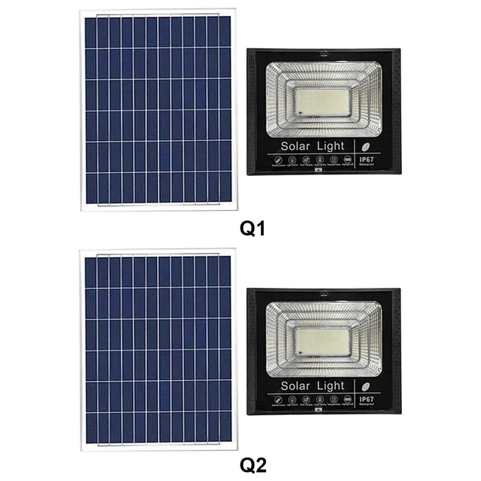 30-500W Solar Flood Lights with Remote Control Outdoor IP67 Waterproof Solar Powered Spotlight Solar Reflector Wall Lamps Hot