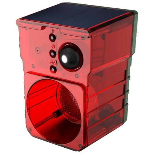 Solar Energy Solar Powered Alarm Audible and Visual Alarm Strobe Solar Anti-theft Device LED Sound Recording