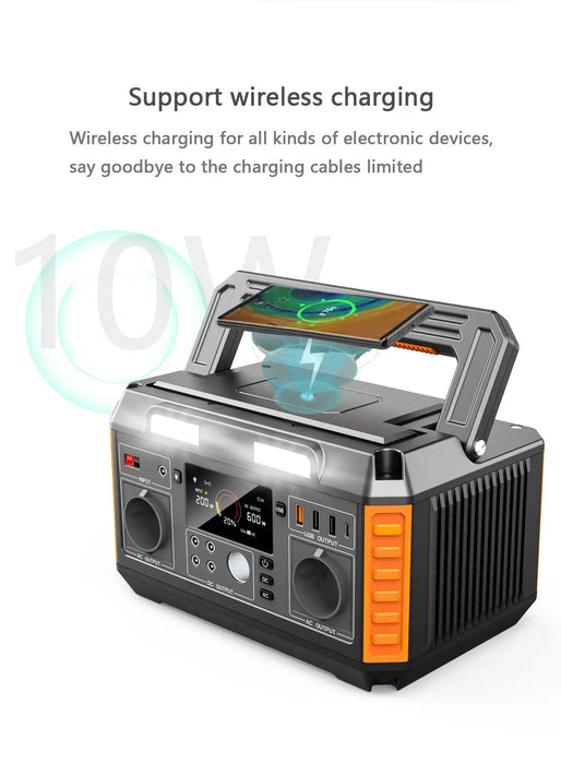 Camping Portable Power Station 1000W 500W 300W 3000W Off Grid Portable Solar Generator Home Emergency Backup Power house