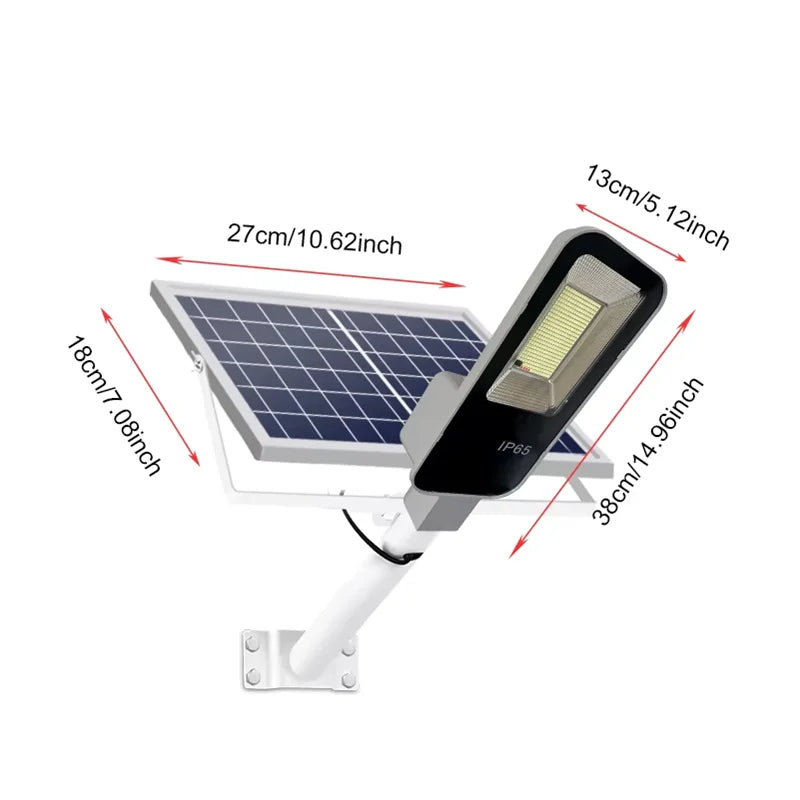 High quality outdoor solar street light with long-term operation, automatic sensing, waterproof, high-power solar street light