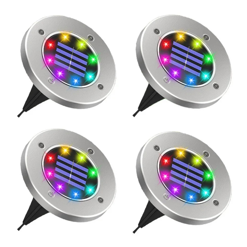 Solar Ground Light Garden Lamp Solar Powered Landscape Path Outdoor for Yard Backyard Lawn Patio Decorative Wedding Christmas