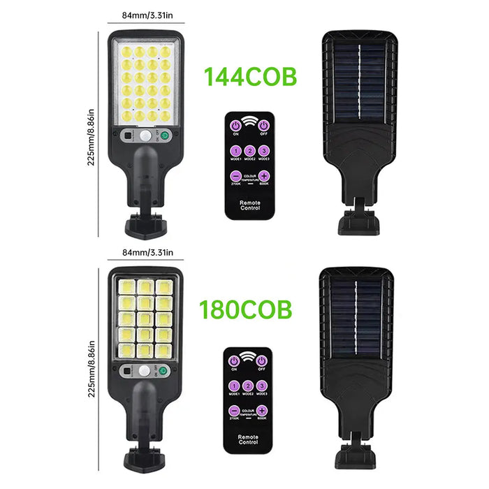 Powerful Solar Street Lights Outdoor Solar Lamp 3 Light Mode Waterproof Motion Sensor Security Lighting for Patio Path Yard