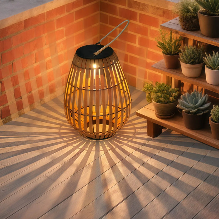 Creative New LED Solar Plastic Lantern Outdoor Waterproof Courtyard Villa Garden Decoration Atmosphere Lighting Fixtures