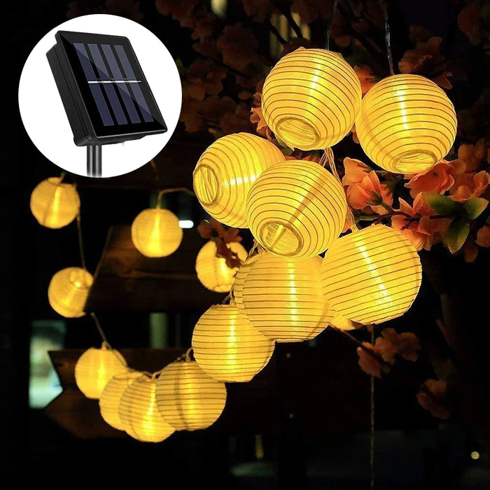 Solar String Lights 10/20/30 LED Outdoor Waterproof Christmas Garland Lantern Fairy Lamp String  for Garden Wedding Party Decor