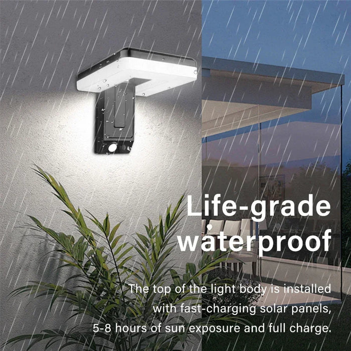 Outdoor Solar Wall Lamp Street Lights Motion Sensor Solar Powered Sunlight Lamps Waterproof Foldable Light for Garden Lighting