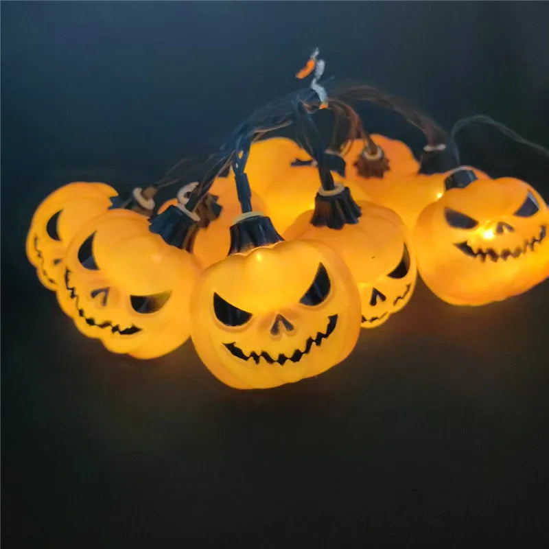 Solar Lights for Halloween Decorations Pumpkin Outdoor Spooky String Lights for Easter Garden Yard  Decor