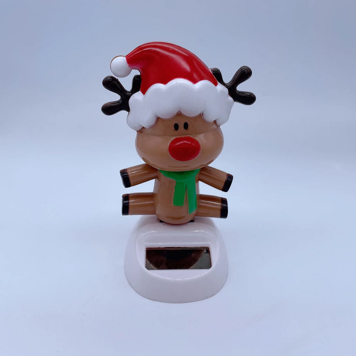 Christmas Desktop Home Decoration Solar Dancing Santa Claus Elk Snowman Merry Christmas Gift Home Accessorie Festival Decoration