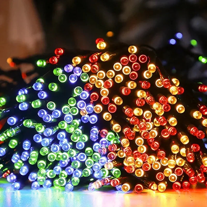 Solar String Light Fairy Outdoor Garden Waterproof Lamp Christmas Garland Xmas Holiday Party Home Halloween Decoration