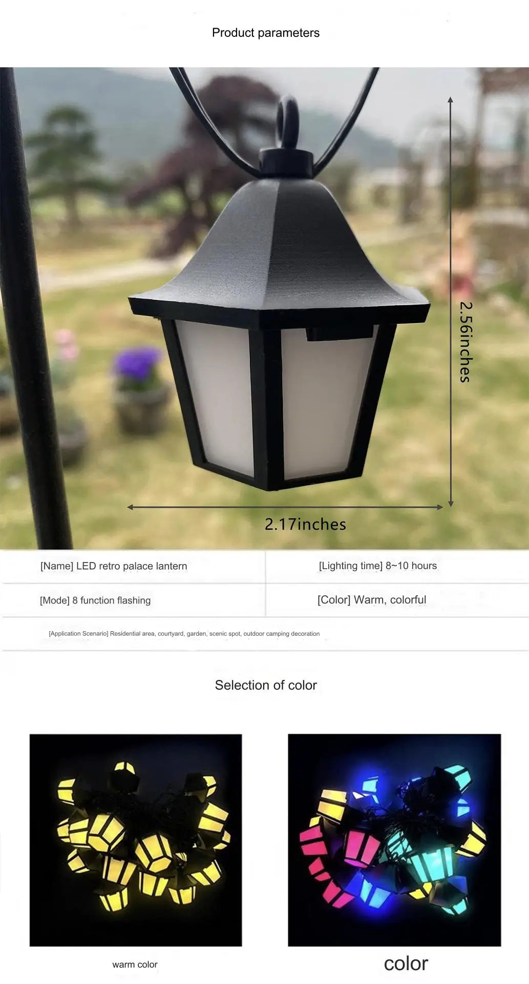 Outdoor Solar String Lights 5m 20 Lanterns Waterproof Decor Patio Lamp Christmas Backyard Deck Fence Courtyard Sun Fairy Light