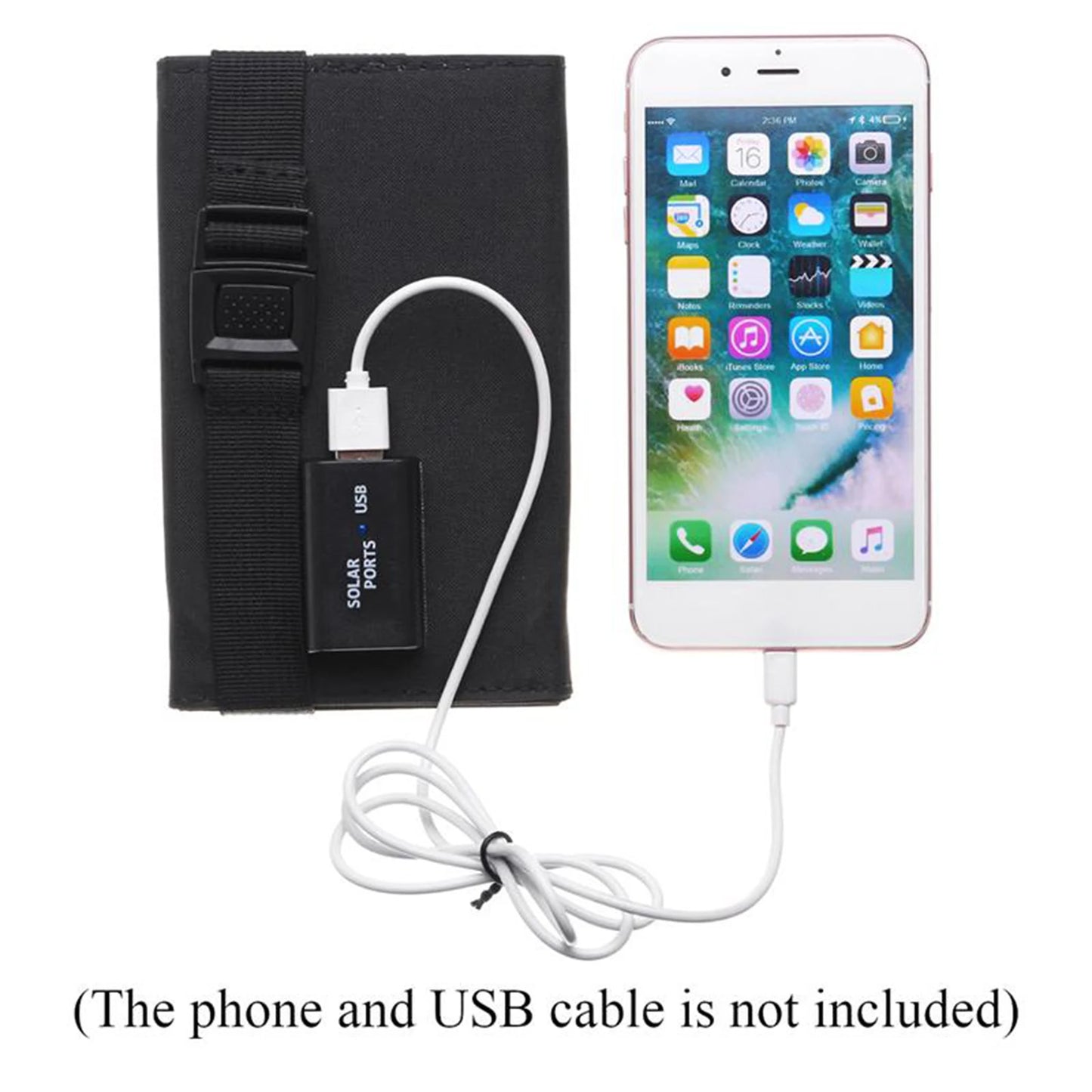 70W Foldable Solar Panel 5V USB Solar Cell Portable Waterproof Solar Panel Mobile Phone Battery Charger Outdoor Phone Power Bank