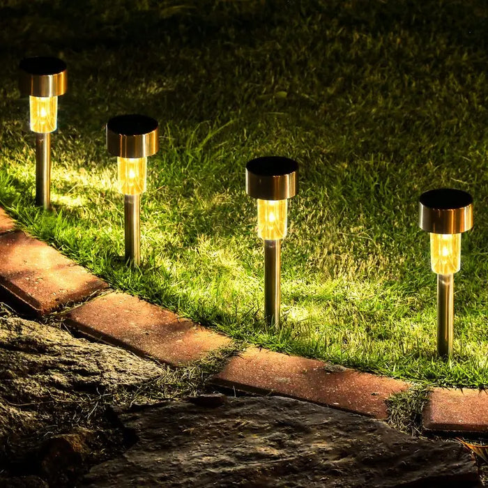 Solar Outdoor Lights Garden Lamp Solar Powered Waterproof Landscape Path Outdoor for Yard Backyard Lawn Patio Decorative