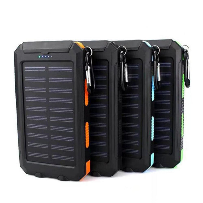 Solar Panel DIY Power Bank Case Charge Storage Box Dual USB Power Bank Shell SOS Light Flashing Light Compass Power Bank Box