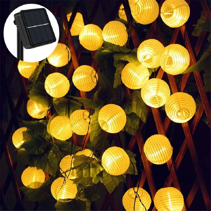 Solar String Lights 10/20/30 LED Outdoor Waterproof Christmas Garland Lantern Fairy Lamp String  for Garden Wedding Party Decor